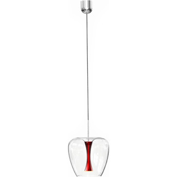 Люстра LIGHTSTAR CUPOLA 804202 LED 10W LM 3000K алюминий/красный